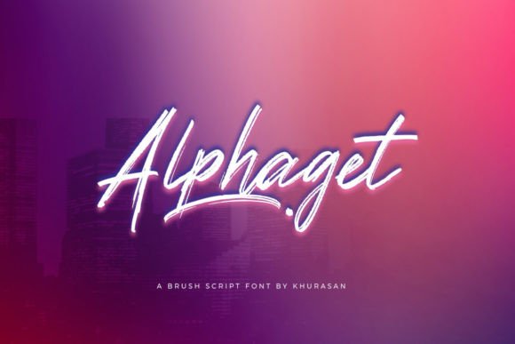 Alphaget: The Modern Brush Script Font That Elevates Your Creative Projects