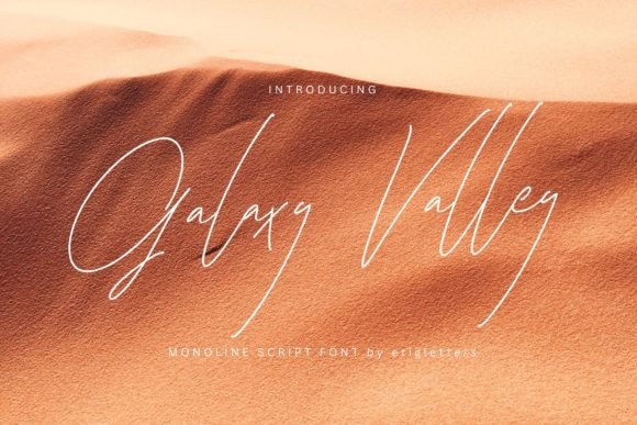 Galaxy Valley: The Elegant Script Font for Modern Branding