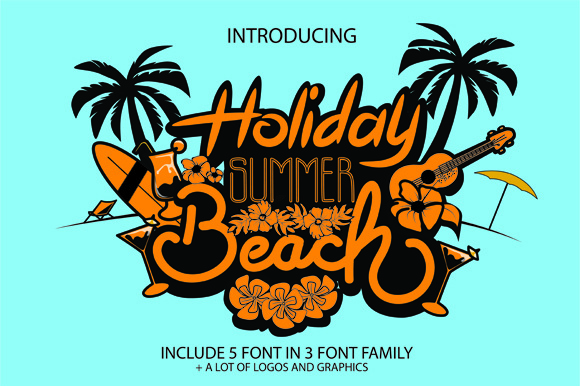 Holiday Summer Beach: A Modern Script for Creative Projects