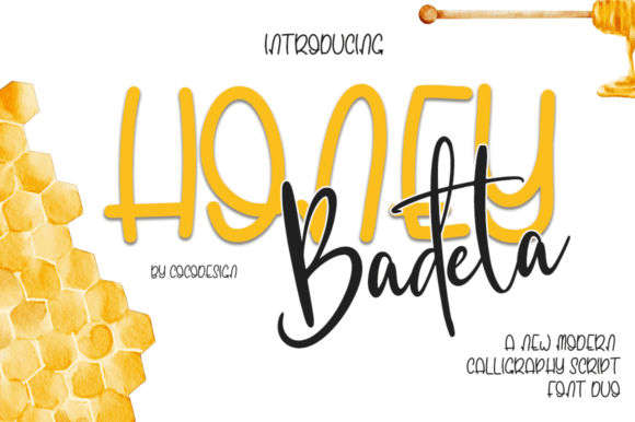 Honey Badeta: The Modern Calligraphy Font Duo for Creative Professionals
