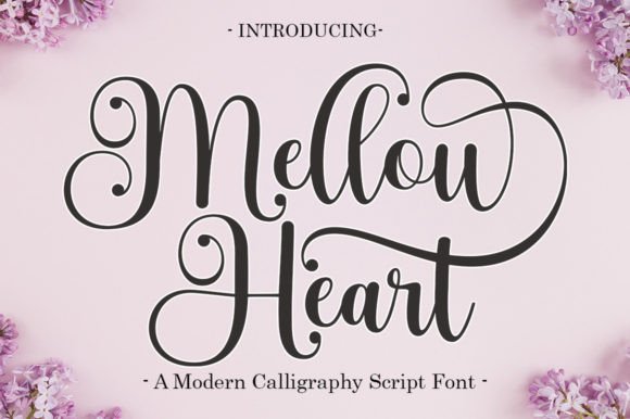 Mellow Heart: The Handmade Script That Elevates Your Creative Projects