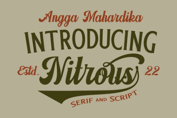 Nitrous: Elegant Script and Serif for Timeless Branding