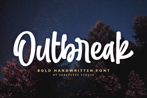 Outbreak: The Bold Script Font That Brings Energy to Your Design