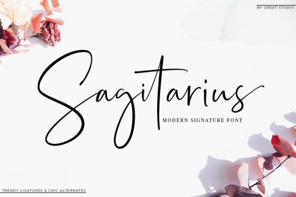 Sagitarius: Elevating Your Design with a Signature Script