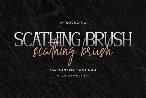 Scathing Brush: The Duo Font That Transforms Your Design