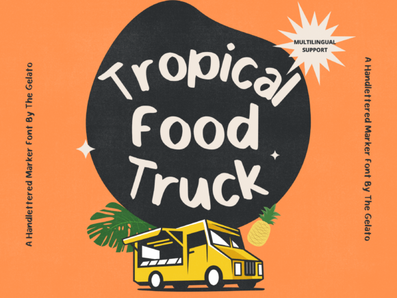 Tropical Food Truck: Elevating Brand Identity Through Strategic Typography